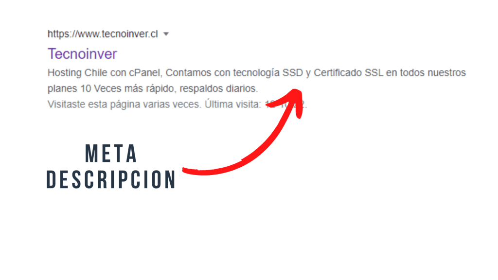 meta descripción